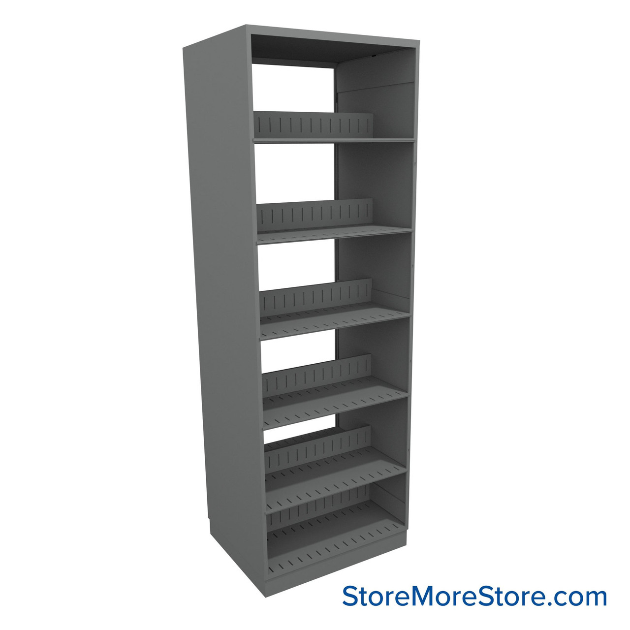 Binder Shelving, 30" W x 24" D x 88.25" H, 6 Shelves, Double-Sided Starter Unit