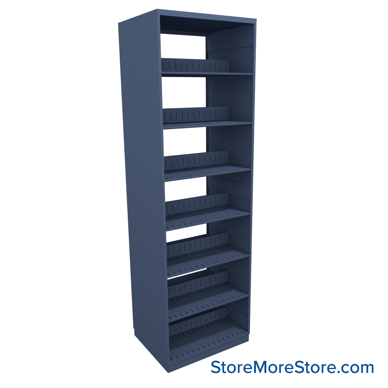 Binder Shelving, 30" W x 24" D x 97.25" H, 7 Shelves, Double-Sided Starter Unit