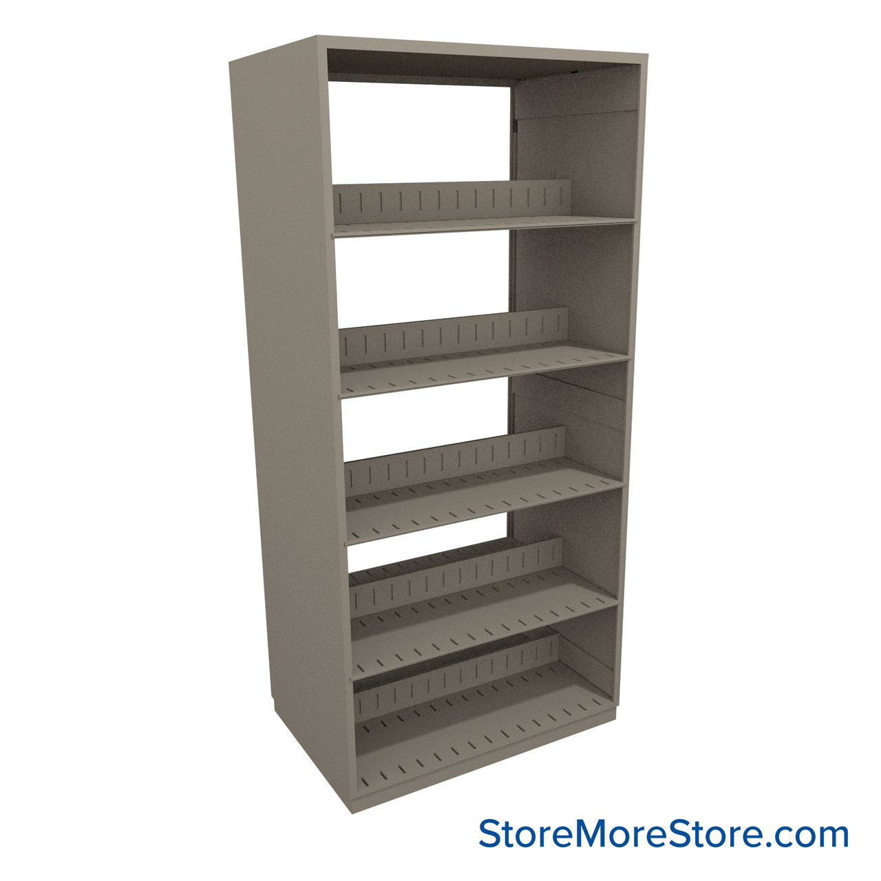 Binder Shelving, 36" W x 24" D x 76.25" H, 5 Shelves, Double-Sided Starter Unit