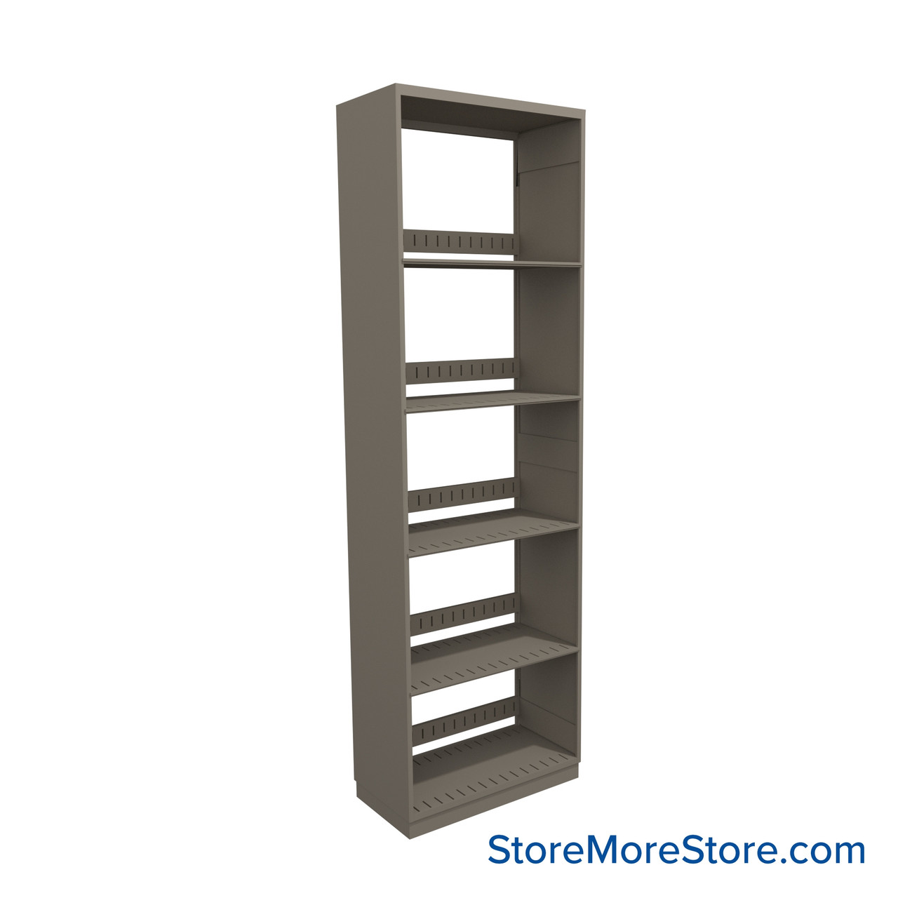 Binder Shelving, 24" W x 12" D x 76.25" H, 5 Shelves, Single-Sided Starter Unit