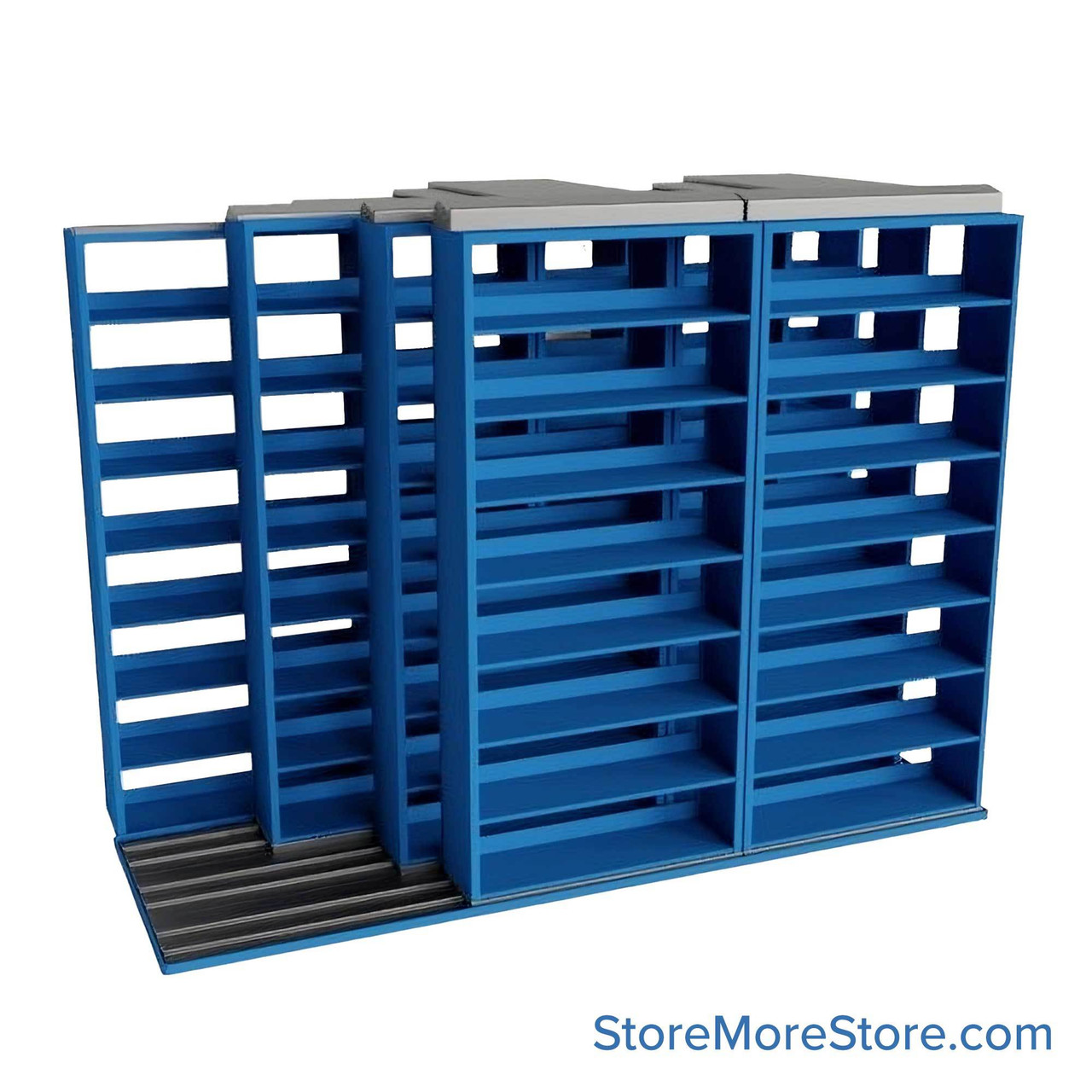 Legal Sliding File Shelves, 130" W x 66.5" D x 95.75" H