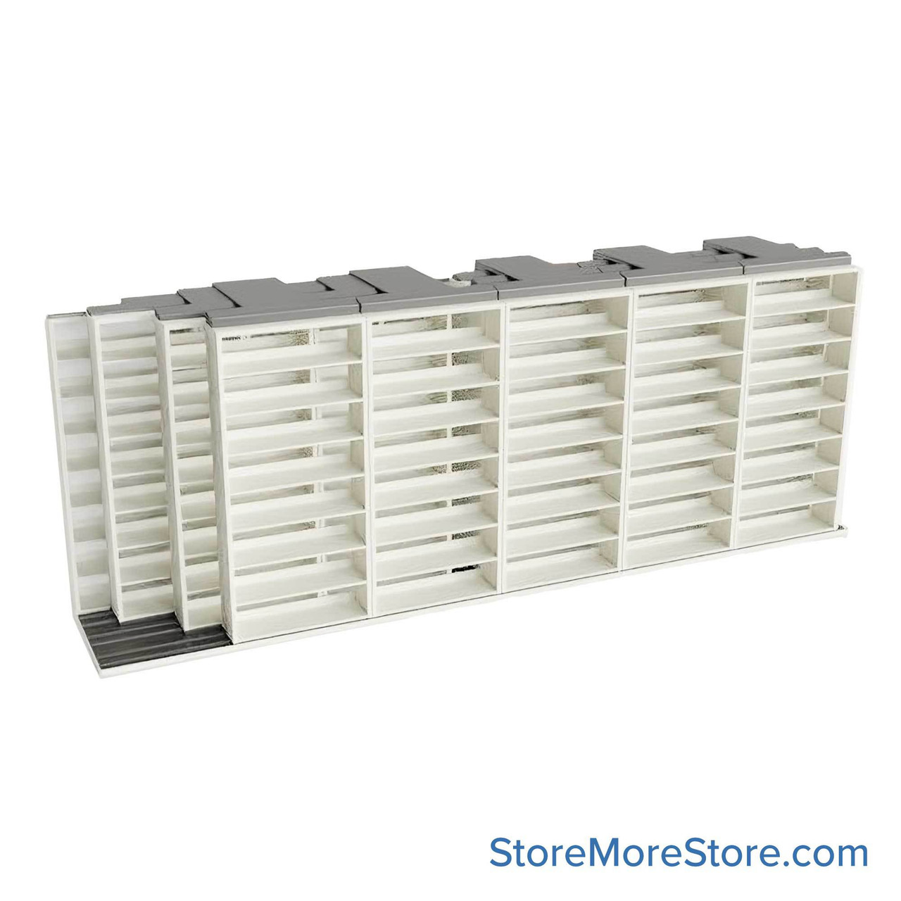 Legal Sliding File Shelves, 260" W x 66.5" D x 95.75" H