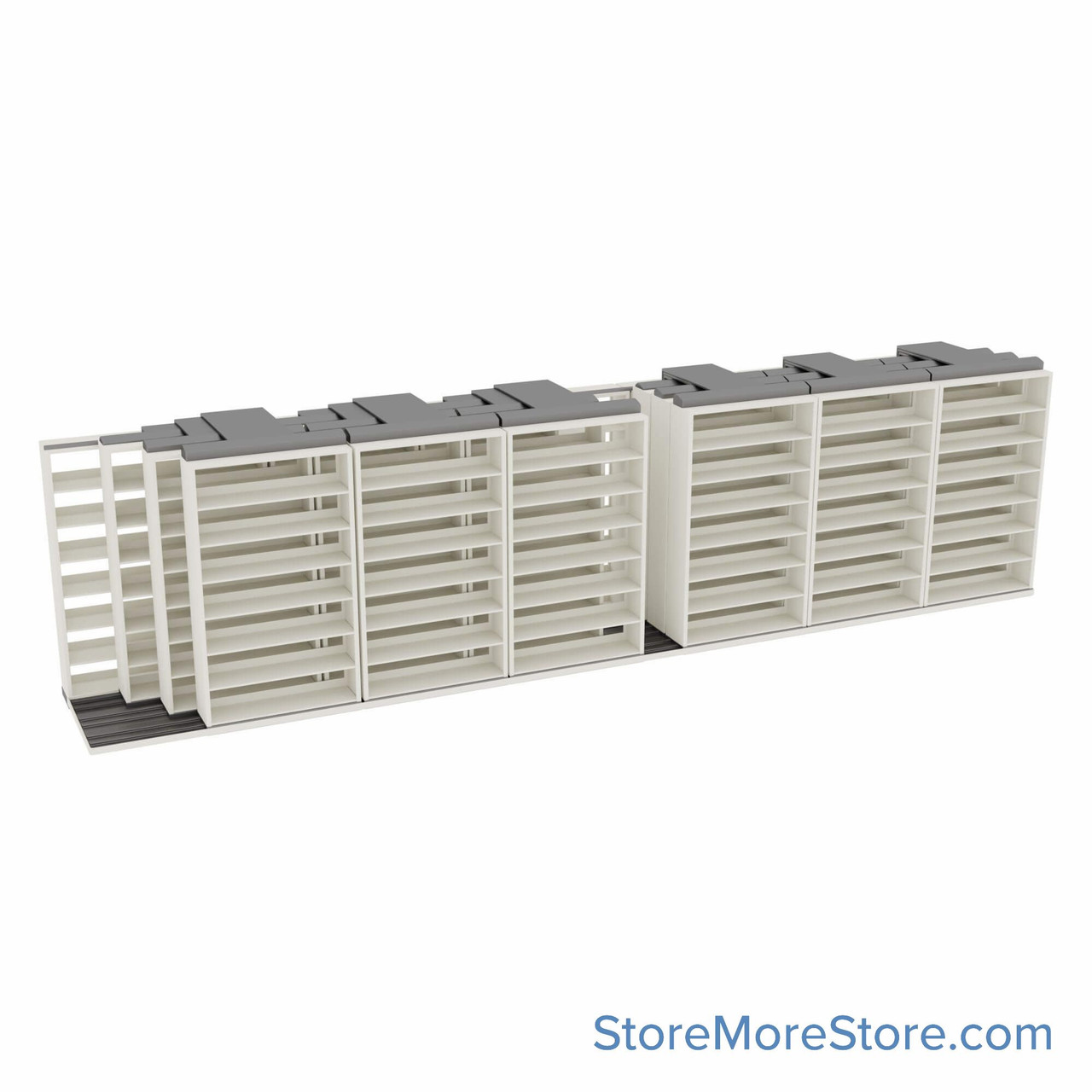 Legal Sliding File Shelves, 340" W x 66.5" D x 83.75" H