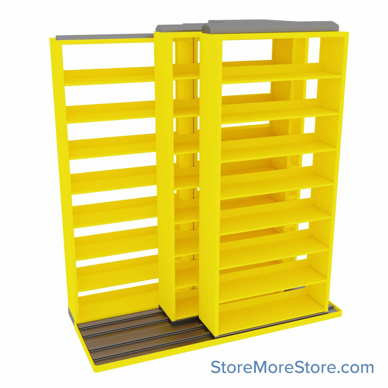 Legal Sliding File Shelves, 88" W x 49.5" D x 95.75" H