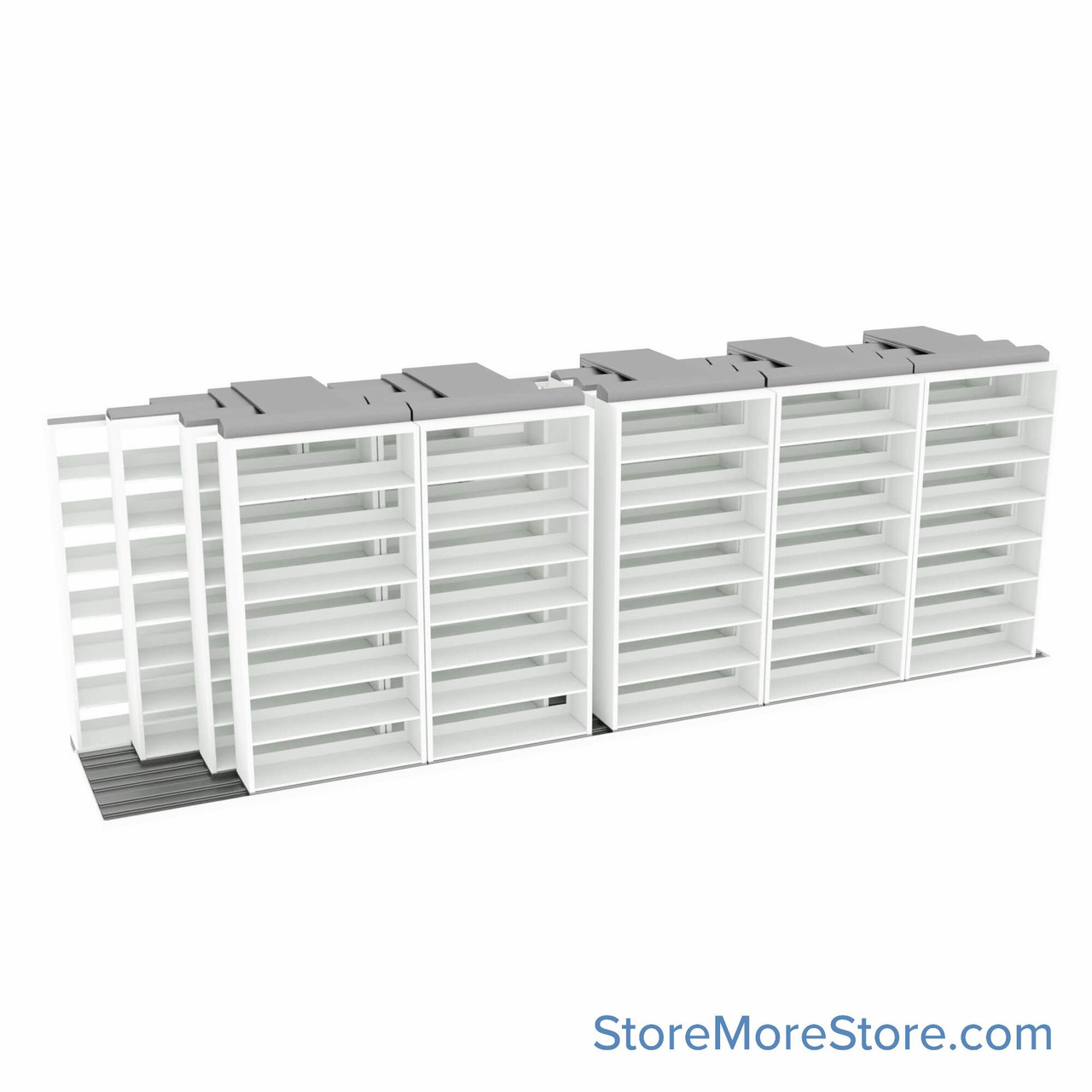 Legal Sliding File Shelves, 296" W x 66.5" D x 83.75" H