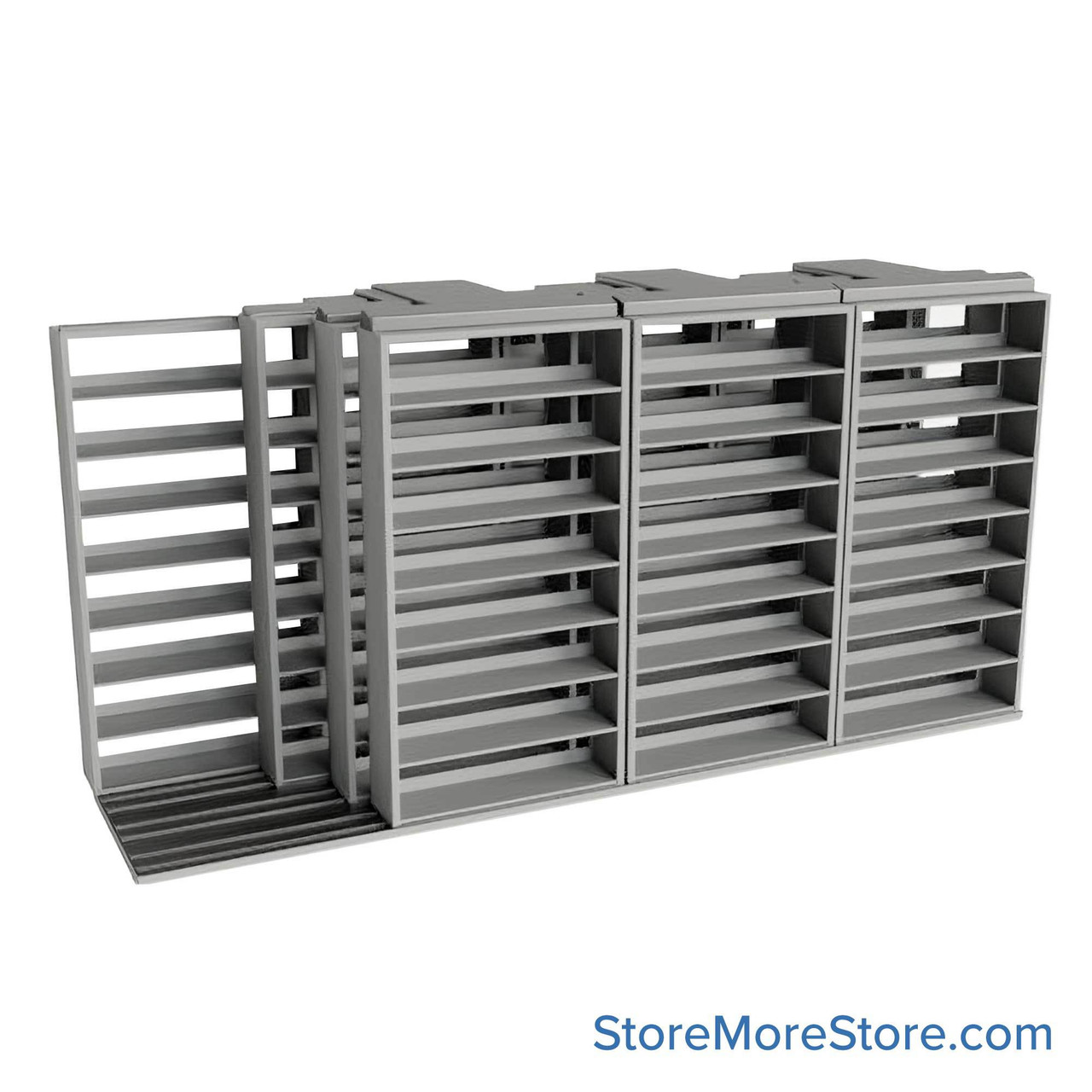 Legal Sliding File Shelves, 196" W x 66.5" D x 95.75" H