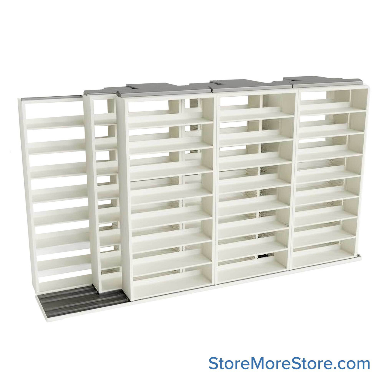 Legal Sliding File Shelves, 172" W x 49.5" D x 95.75" H