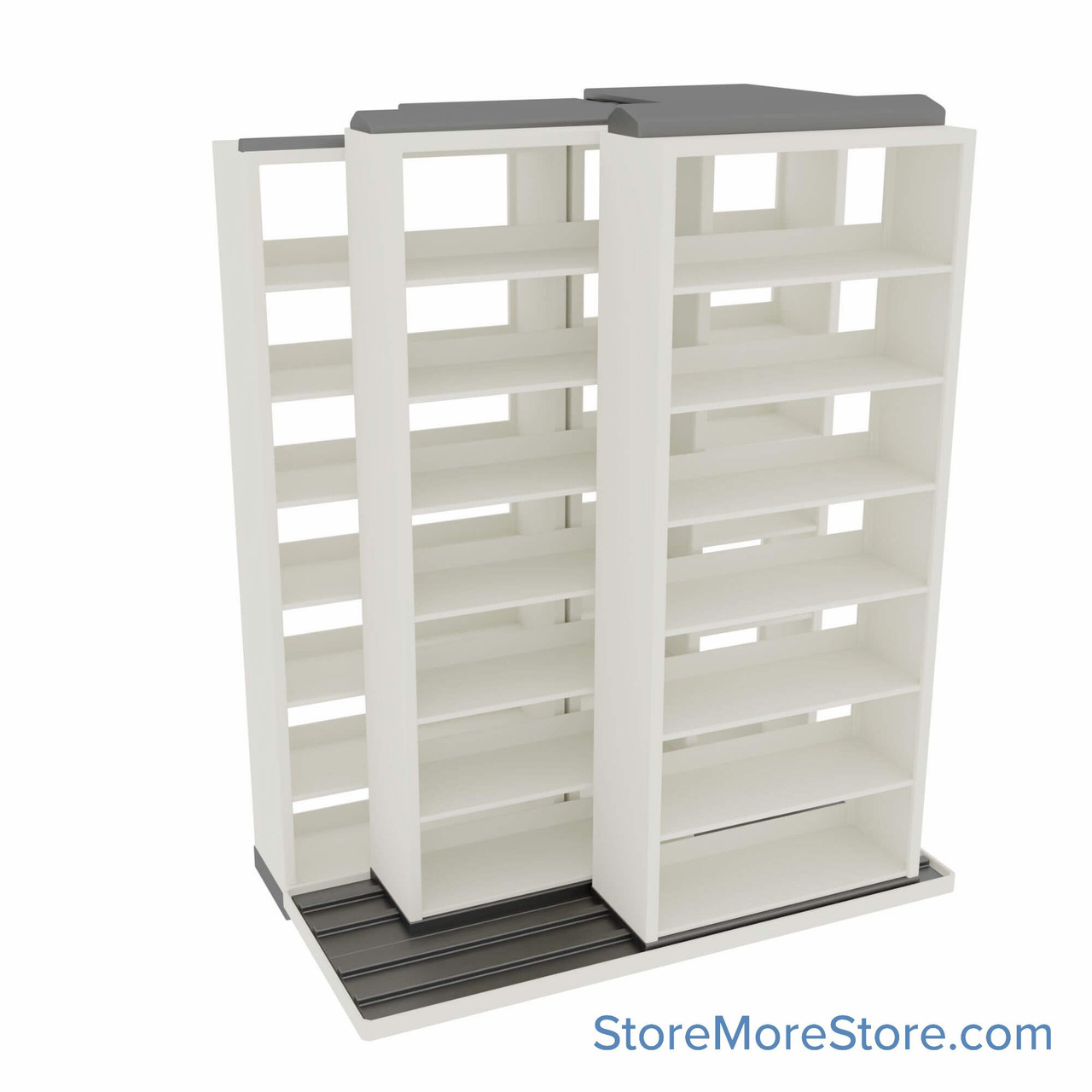 Legal Sliding File Shelves, 76" W x 49.5" D x 83.75" H