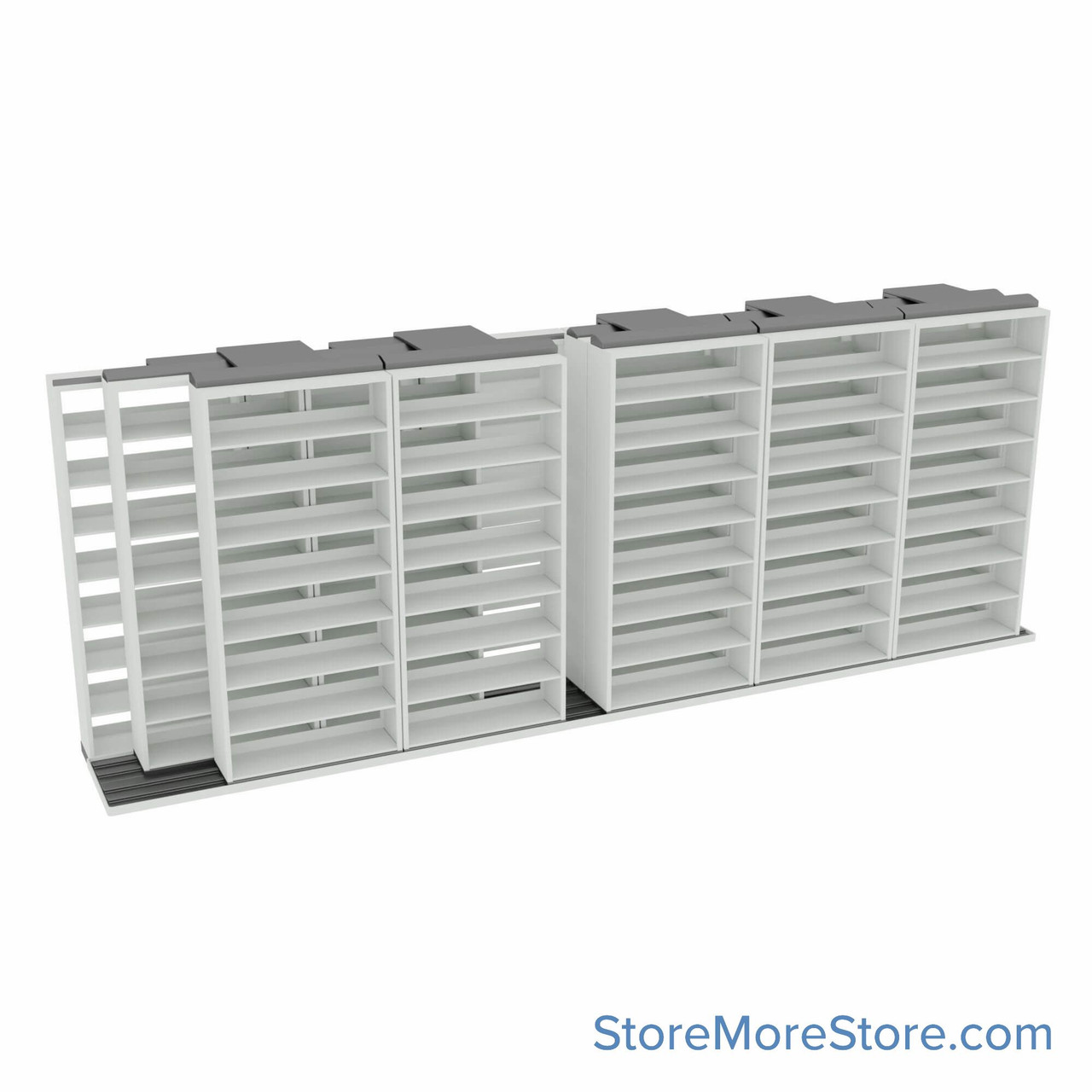 Legal Sliding File Shelves, 260" W x 49.5" D x 95.75" H