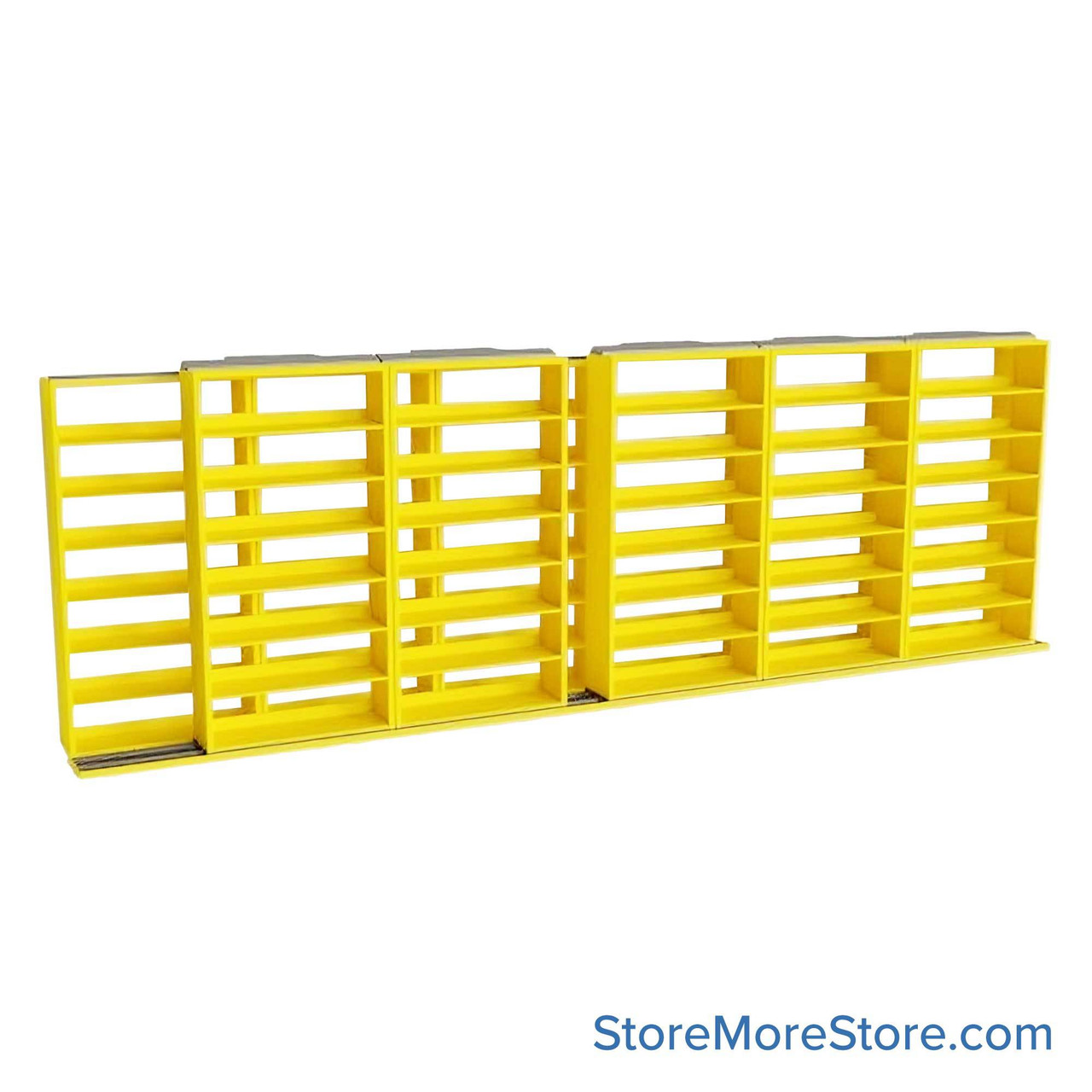 Sliding File Shelves, 260" W x 26.5" D x 83.75" H