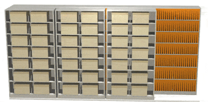 Sliding Box Shelving Storage Systems, 64