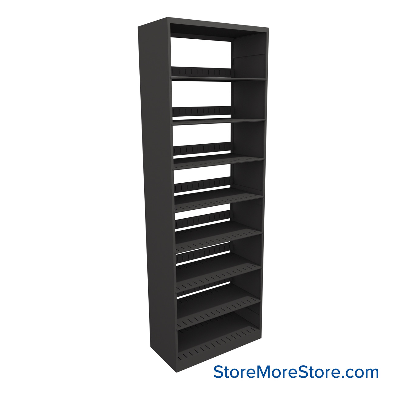 Legal File Shelving, 30" W x 15" D x 88.25" H, Single-Sided Starter Unit