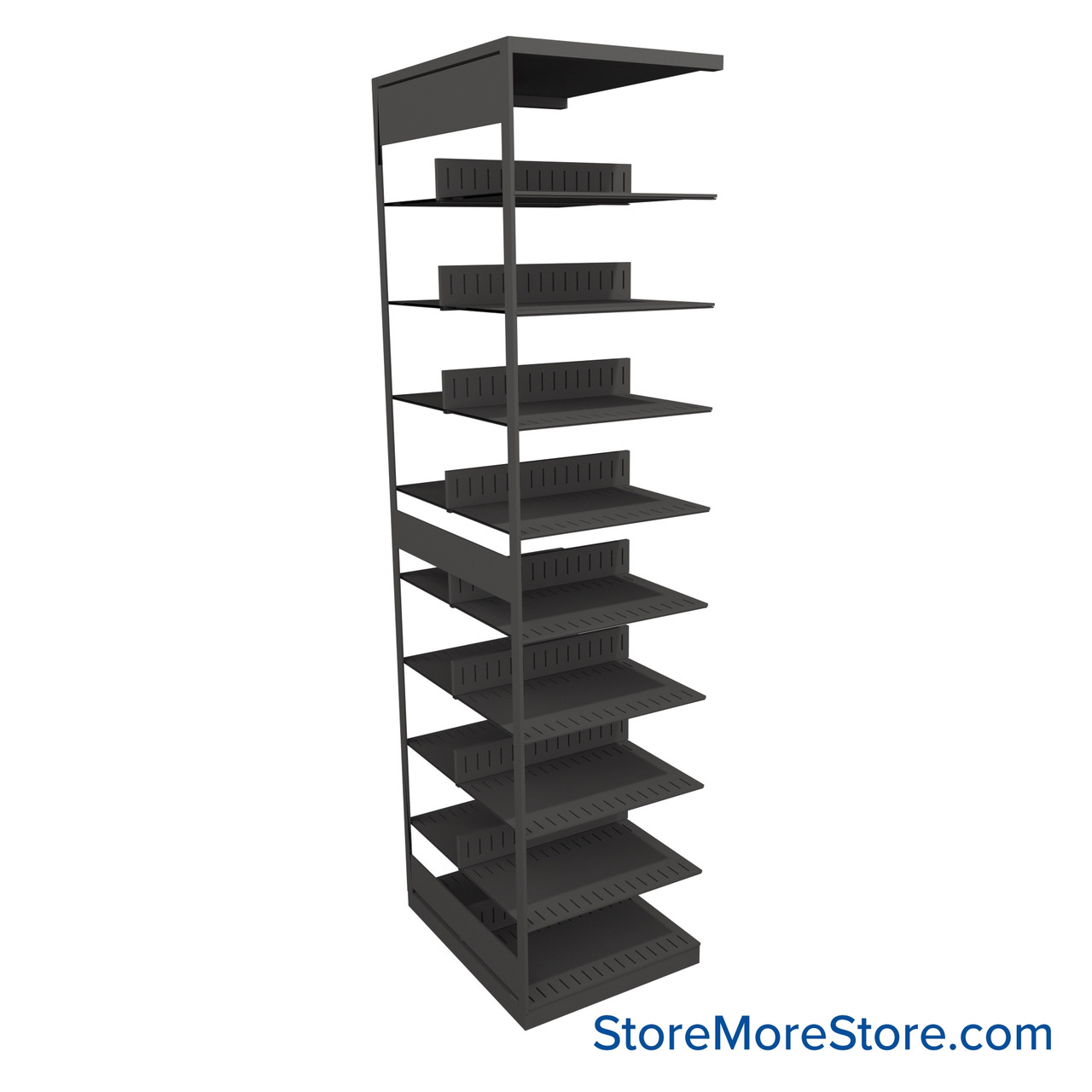 Legal File Shelving, 24" W x 30" D x 97.25" H, Double-Sided Adder Unit