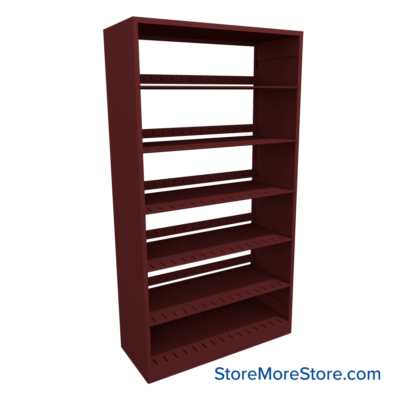 Legal File Shelving, 36" W x 15" D x 64.25" H, Single-Sided Starter Unit