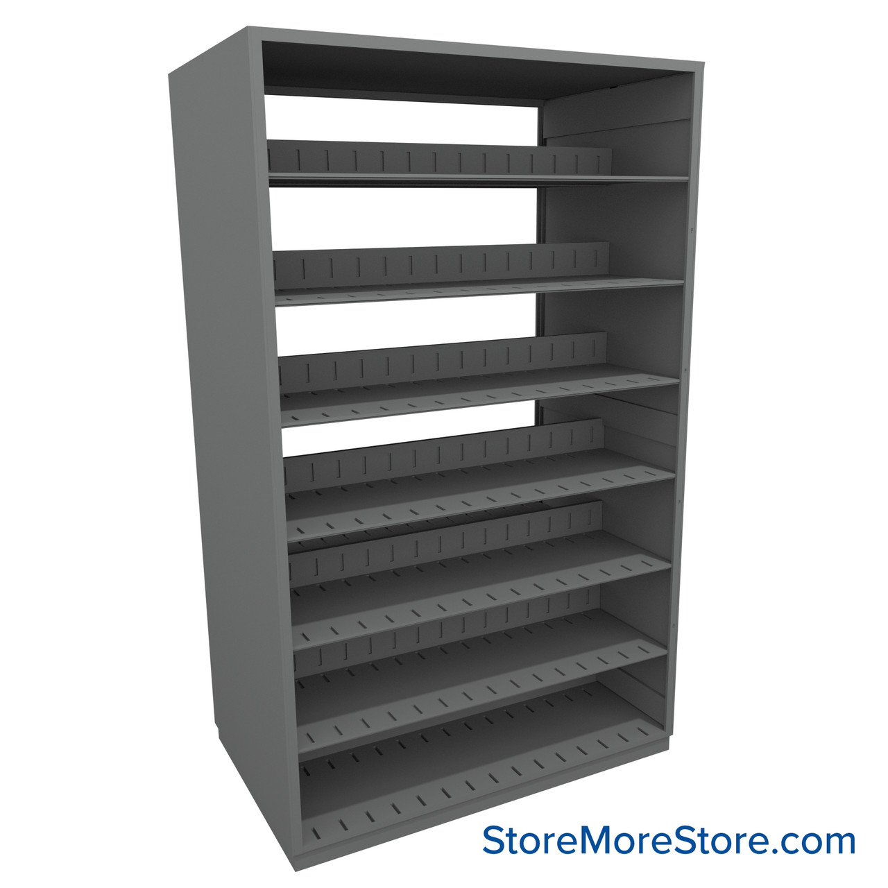 Legal File Shelving, 48" W x 30" D x 76.25" H, Double-Sided Starter Unit