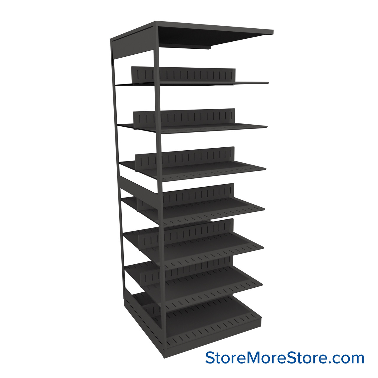 Legal File Shelving, 30" W x 30" D x 76.25" H, Double-Sided Adder Unit