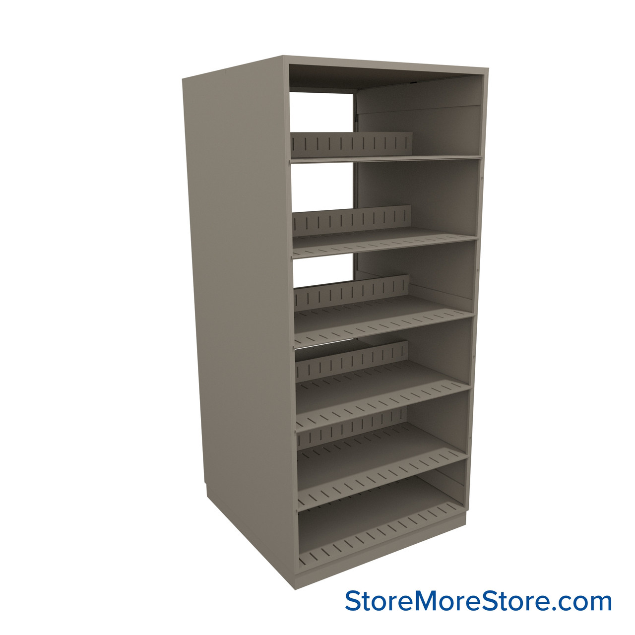 Legal File Shelving, 30" W x 30" D x 64.25" H, Double-Sided Starter Unit