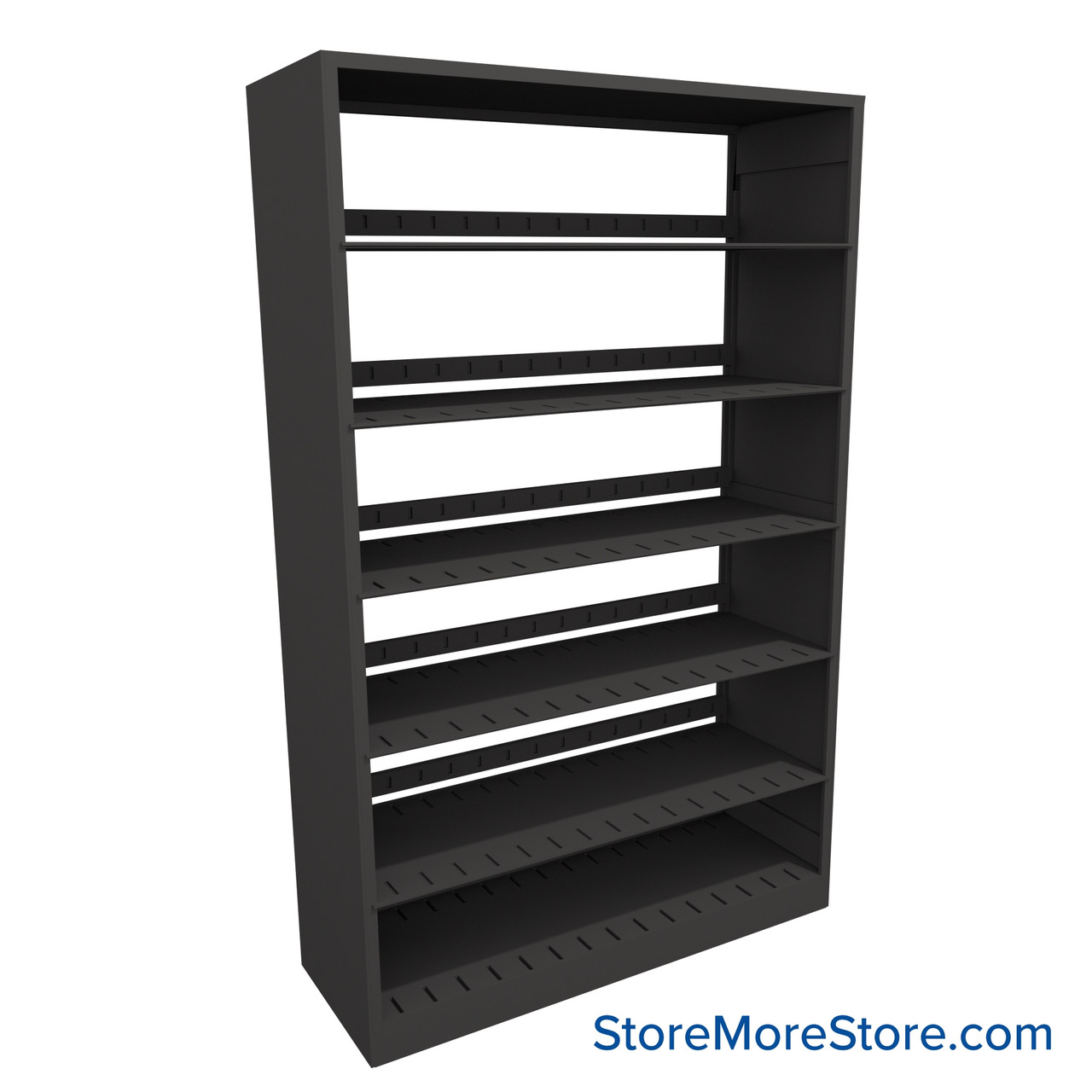 Legal File Shelving, 42" W x 15" D x 64.25" H, Single-Sided Starter Unit