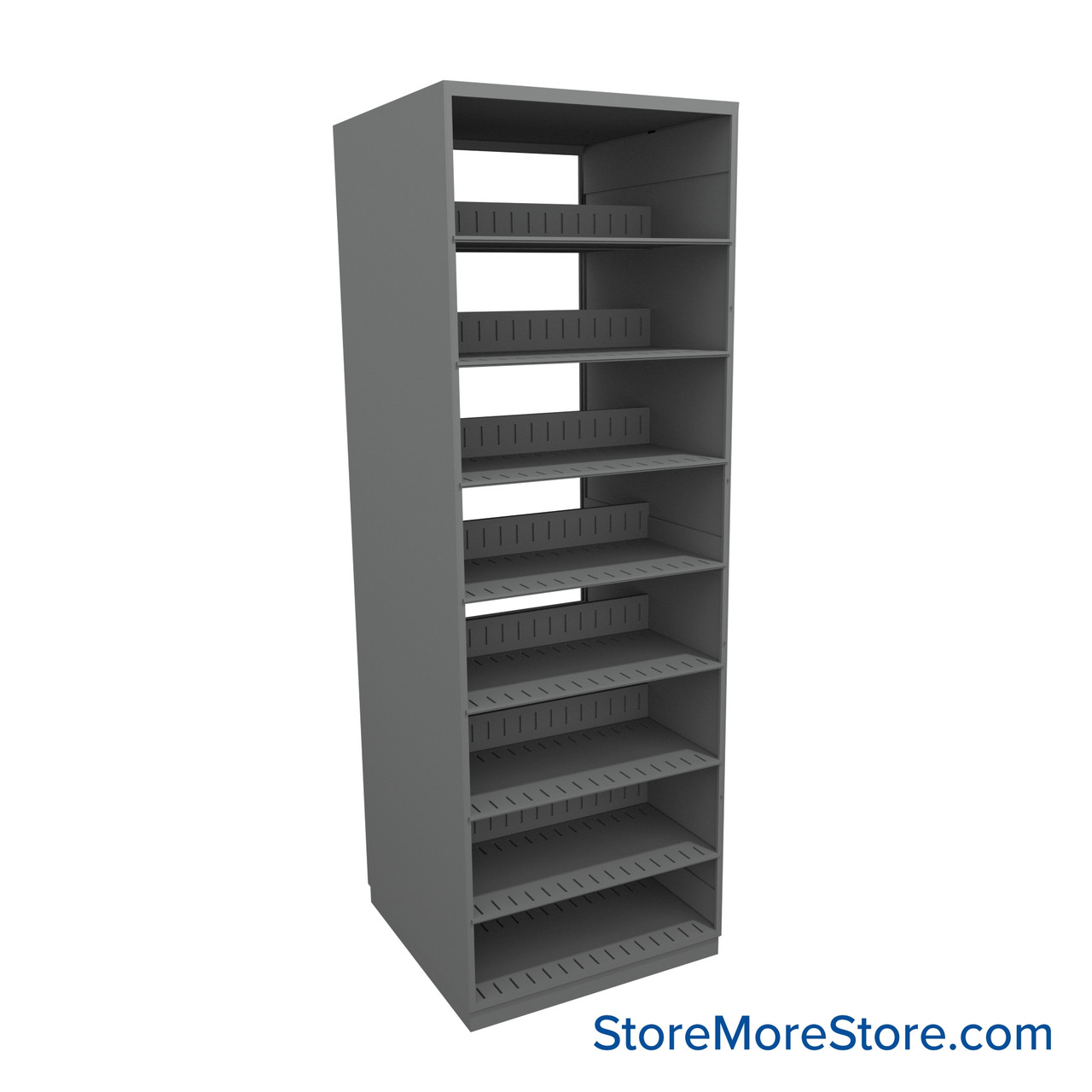 Legal File Shelving, 30" W x 30" D x 88.25" H, Double-Sided Starter Unit
