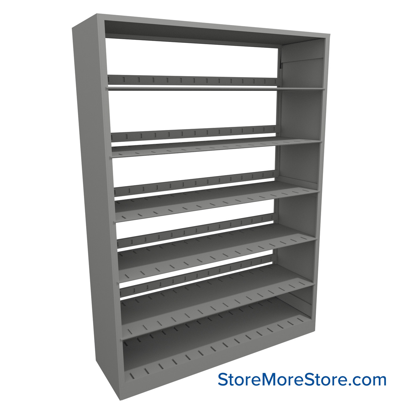 Legal File Shelving, 48" W x 15" D x 64.25" H, Single-Sided Starter Unit