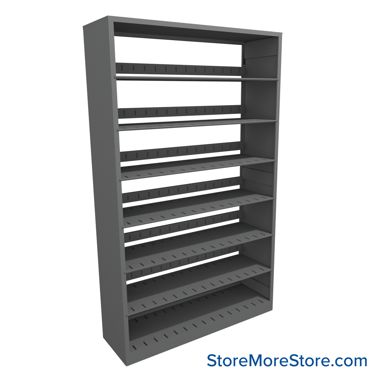Legal File Shelving, 48" W x 15" D x 76.25" H, Single-Sided Starter Unit