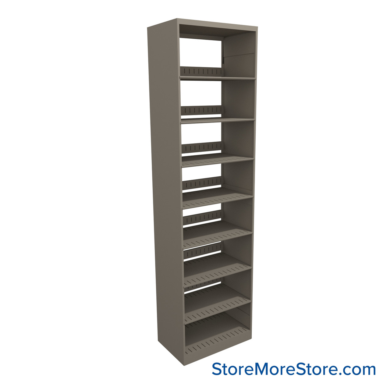 Legal File Shelving, 24" W x 15" D x 88.25" H, Single-Sided Starter Unit