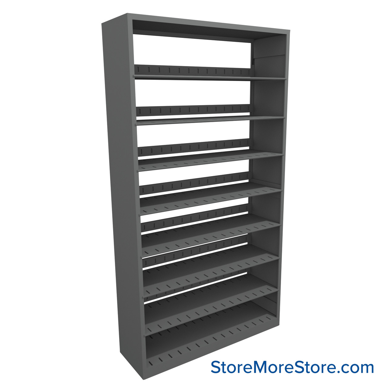 Legal File Shelving, 48" W x 15" D x 88.25" H, Single-Sided Starter Unit