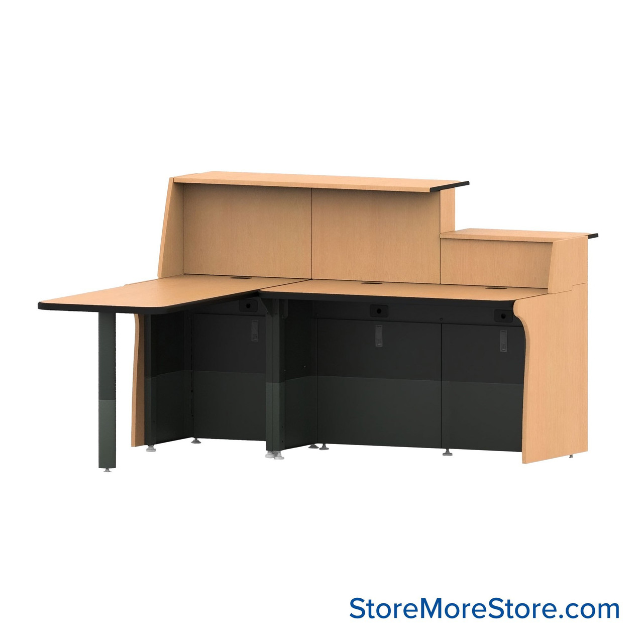 Lobby Security Desk, 73.5" Wide, Left Return Position