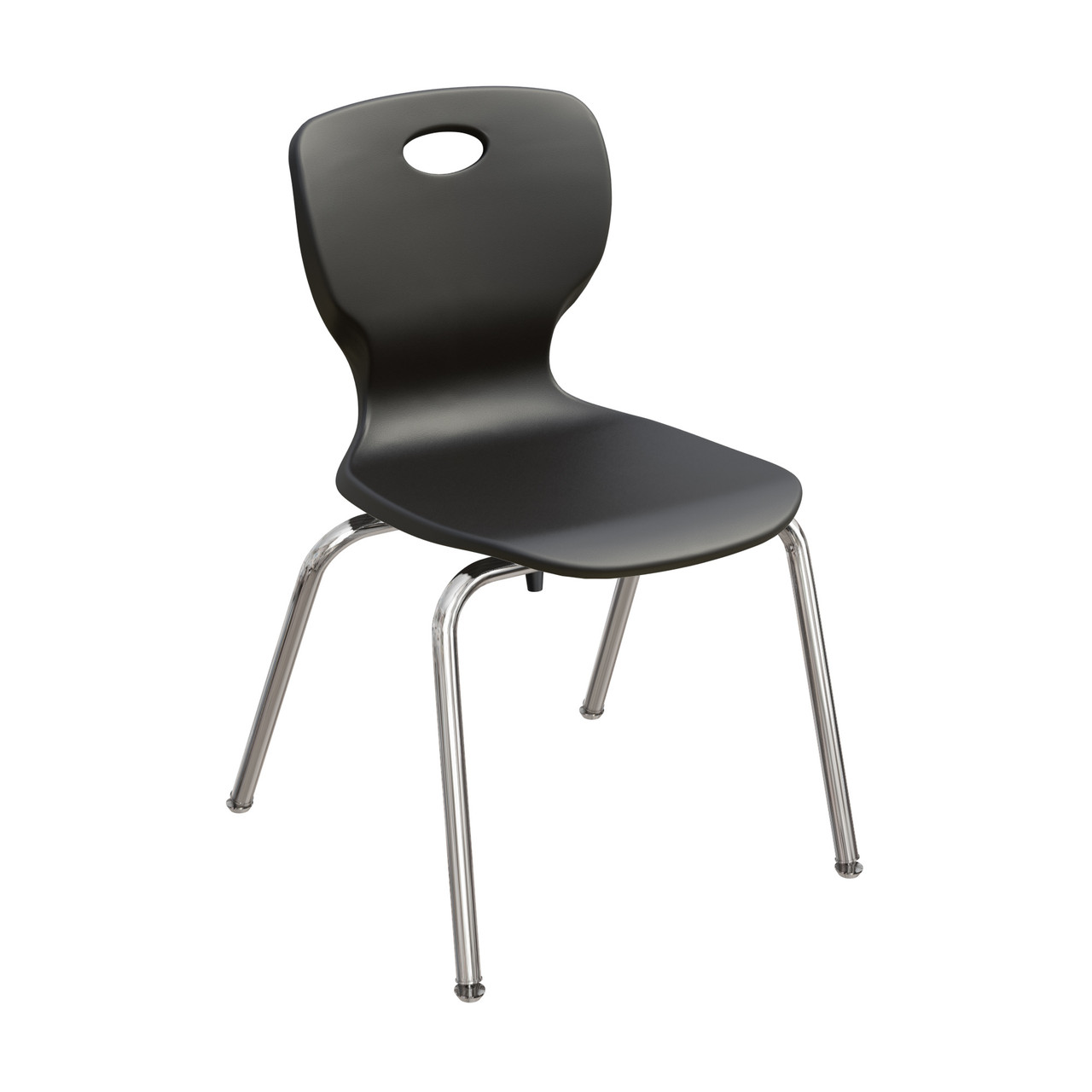 Commercial Stacking Chairs, 18.75" W x 19.75" D x 32.25" H