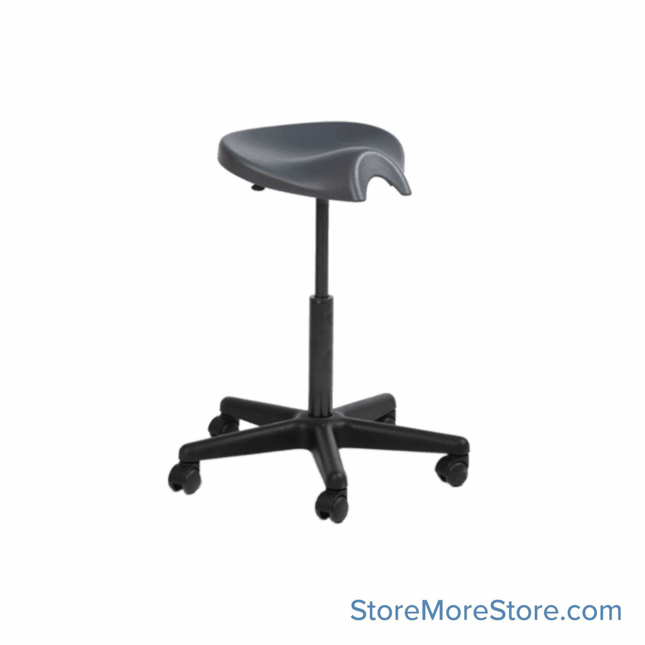 Workbench Stool, Saddle w/ Wheels Stool Type