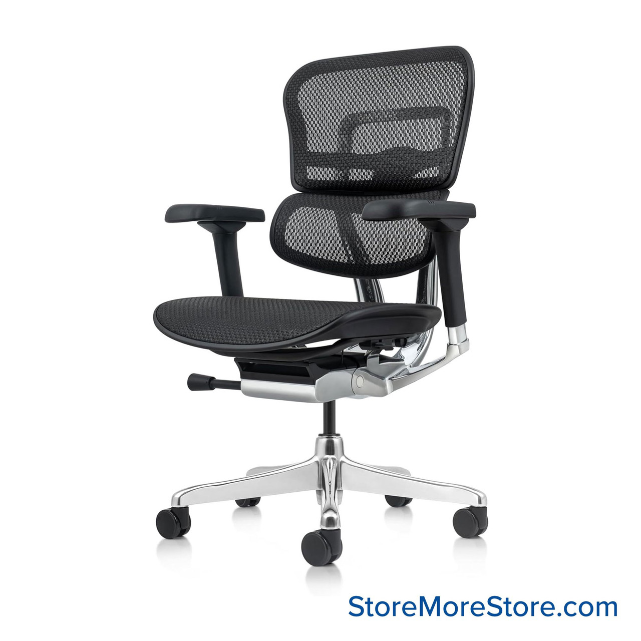 Ergohuman Office Chair, 40" High, Mesh, Mid-Back Executive (no headrest)