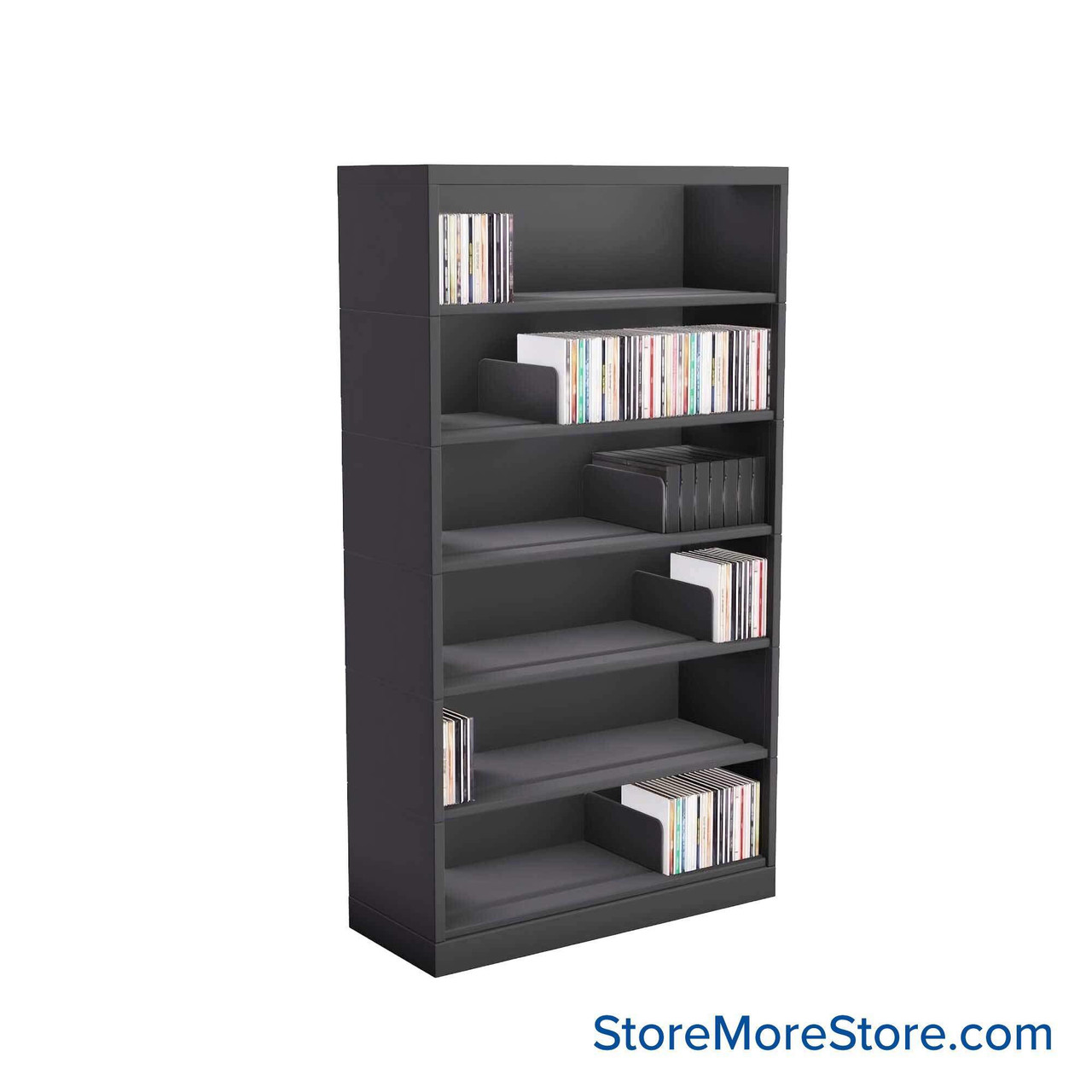 Media Shelving, 24" W x 43.5" H