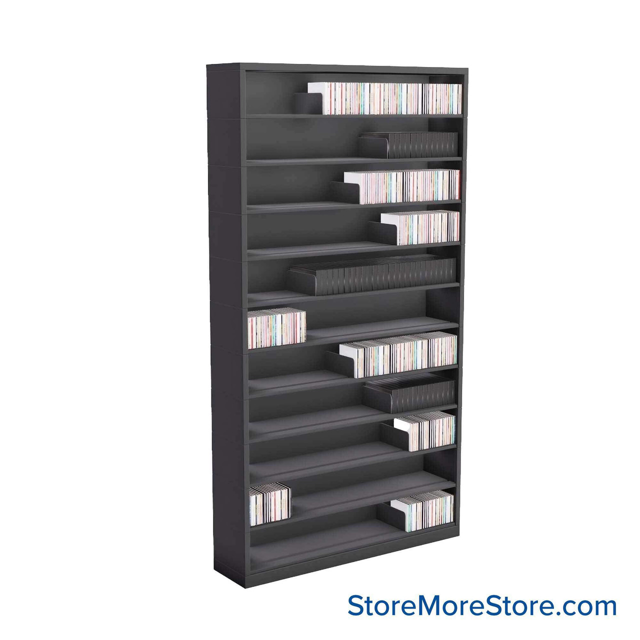 Media Shelving, 42" W x 77.25" H