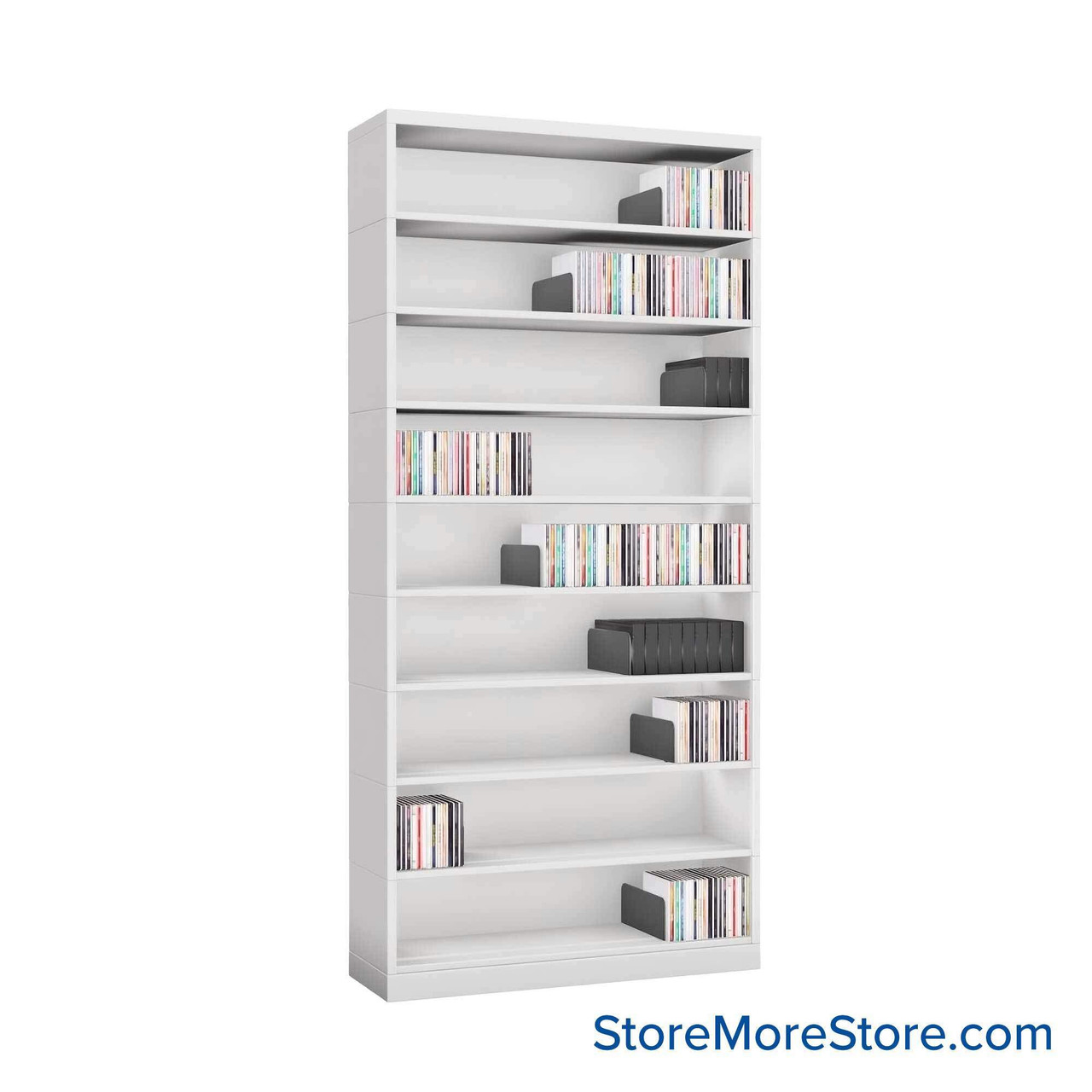 Media Shelving, 30" W x 63.75" H