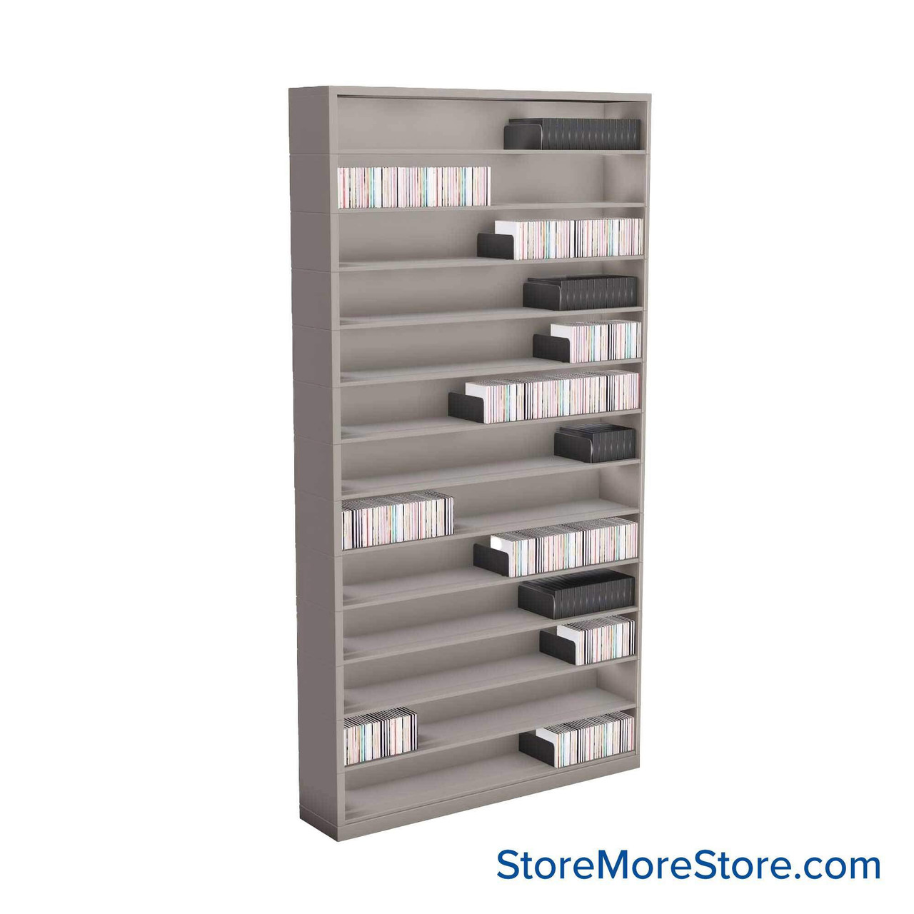 Media Shelving, 48" W x 90.75" H