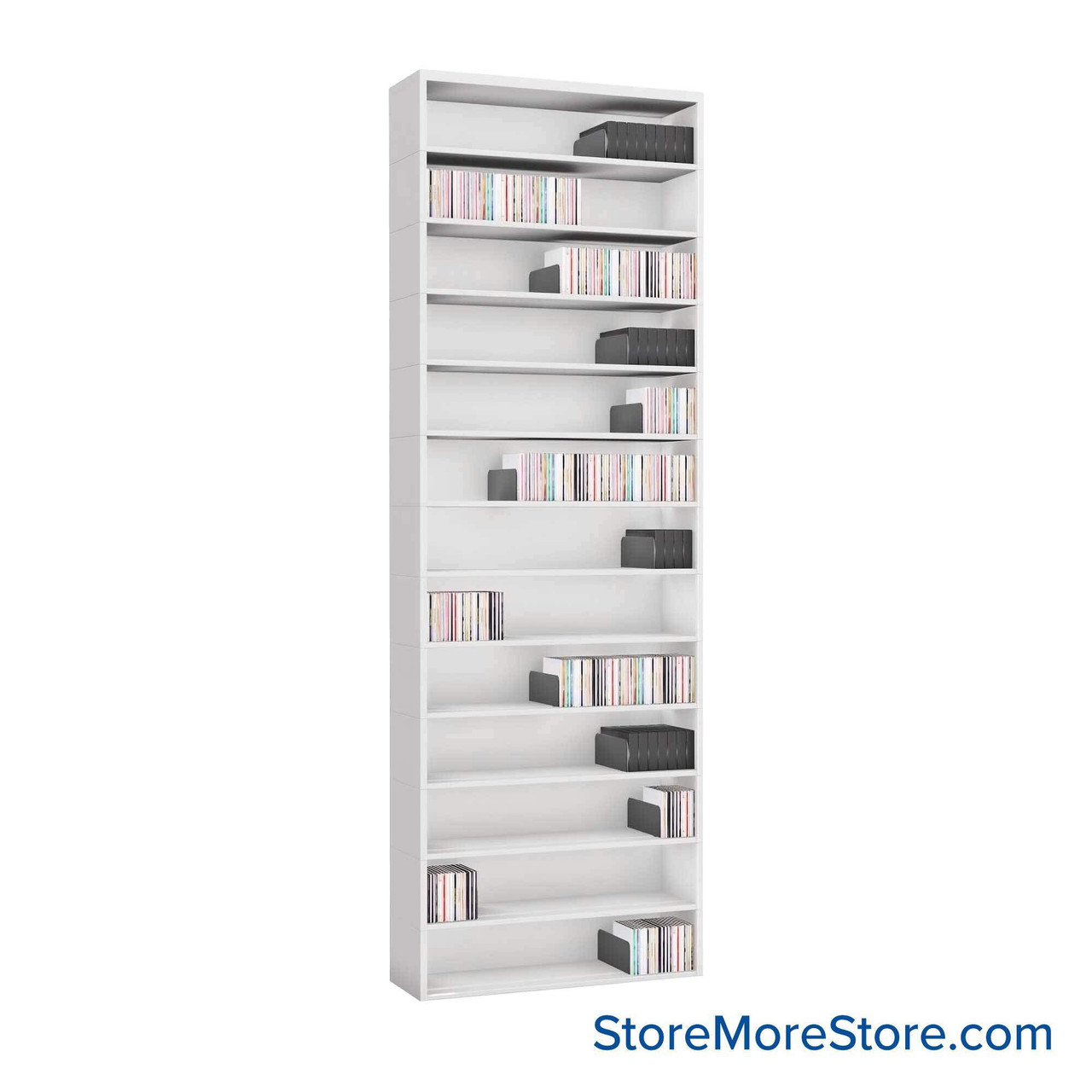Media Shelving, 30" W x 90.75" H