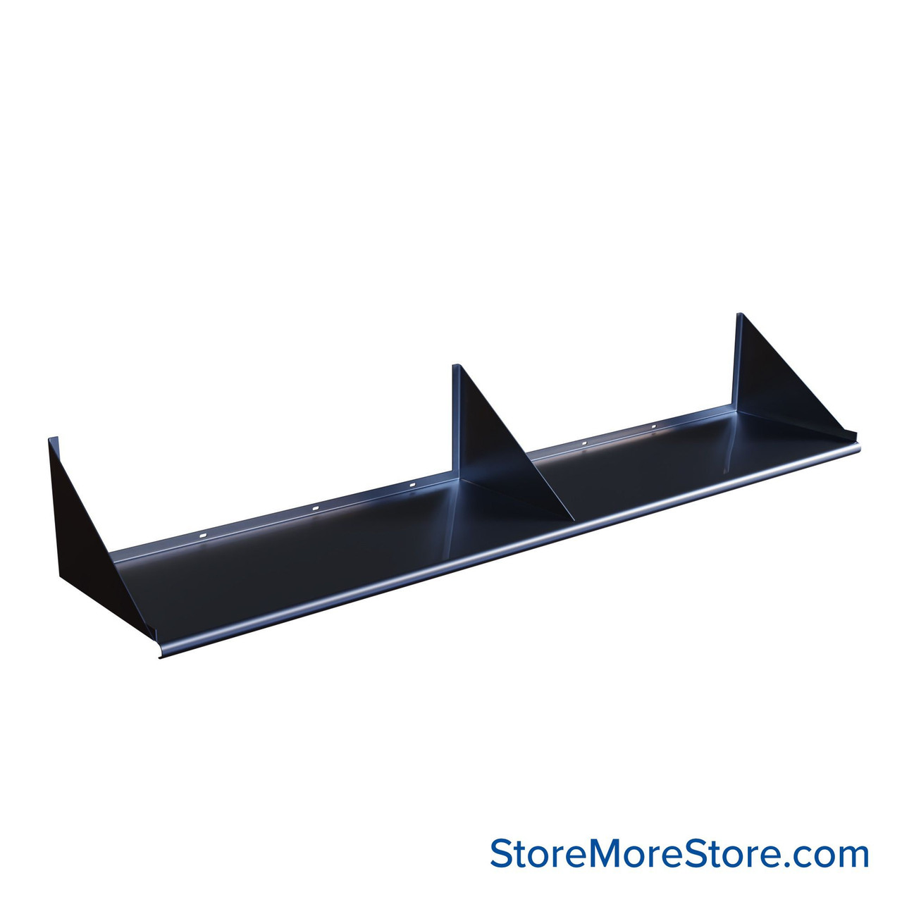 Stainless Steel Wall Shelves, 72" W x 15" D