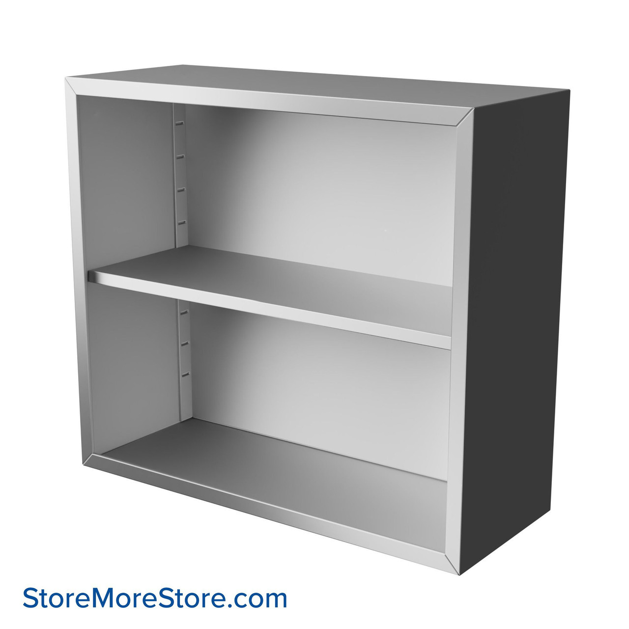 Wall Mount Stainless Steel Shelves, 36" W
