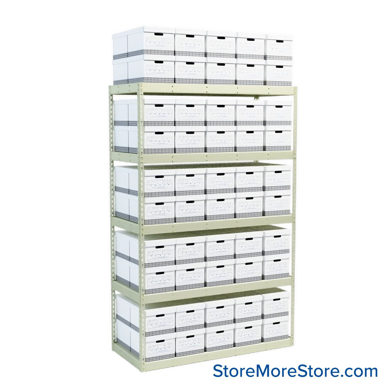 File Box Rack, 69" W x 30" D x 108" H, Starter Unit, No Decking