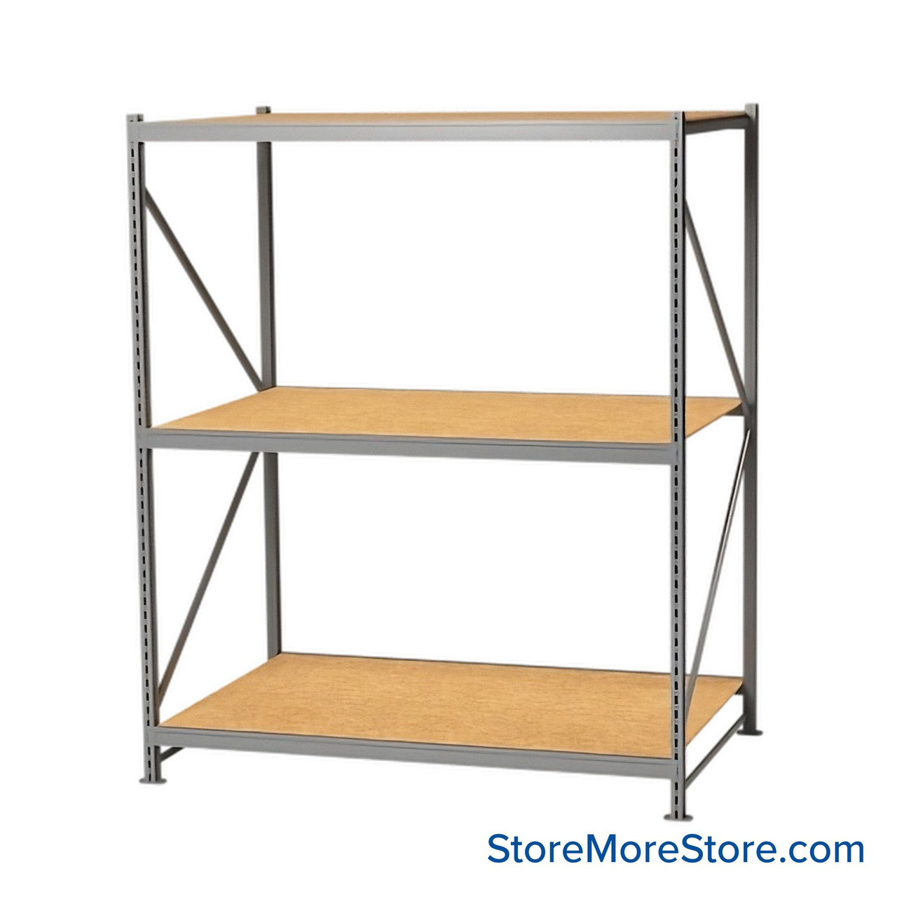 Wide Span Storage Racks, 72" W x 48" D x 123" H, No Decking, Without Foot Plates