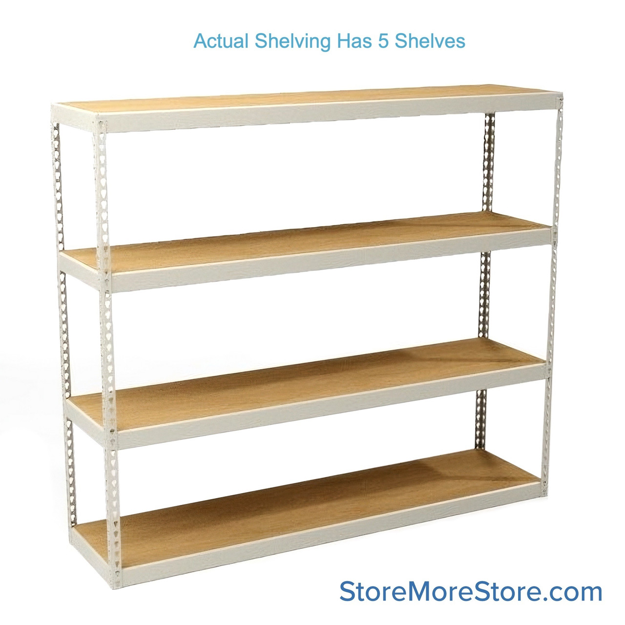 Bulk Storage Racks, 96" W x 30" D x 120" H, Channel Beam, Particle Board Decking