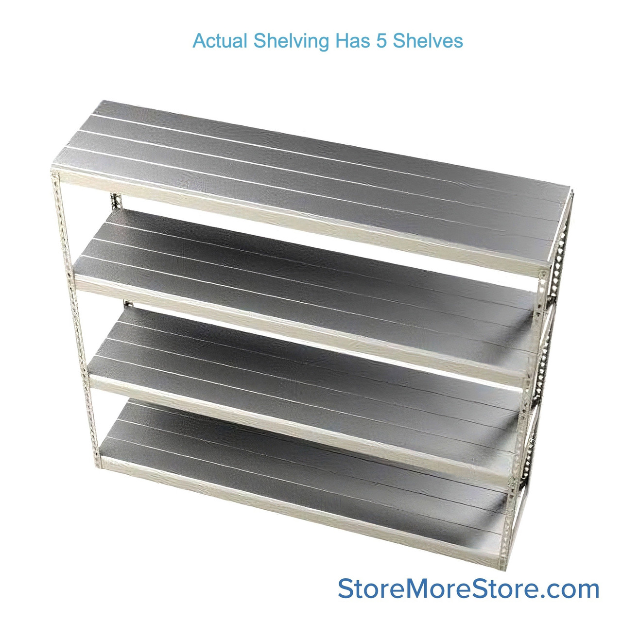 Bulk Storage Racks, 96" W x 48" D x 120" H, Channel Beam, Steel Decking