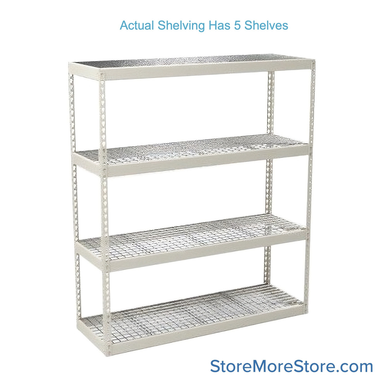 Bulk Storage Racks, 72" W x 48" D x 120" H, Channel Beam, Wire Decking