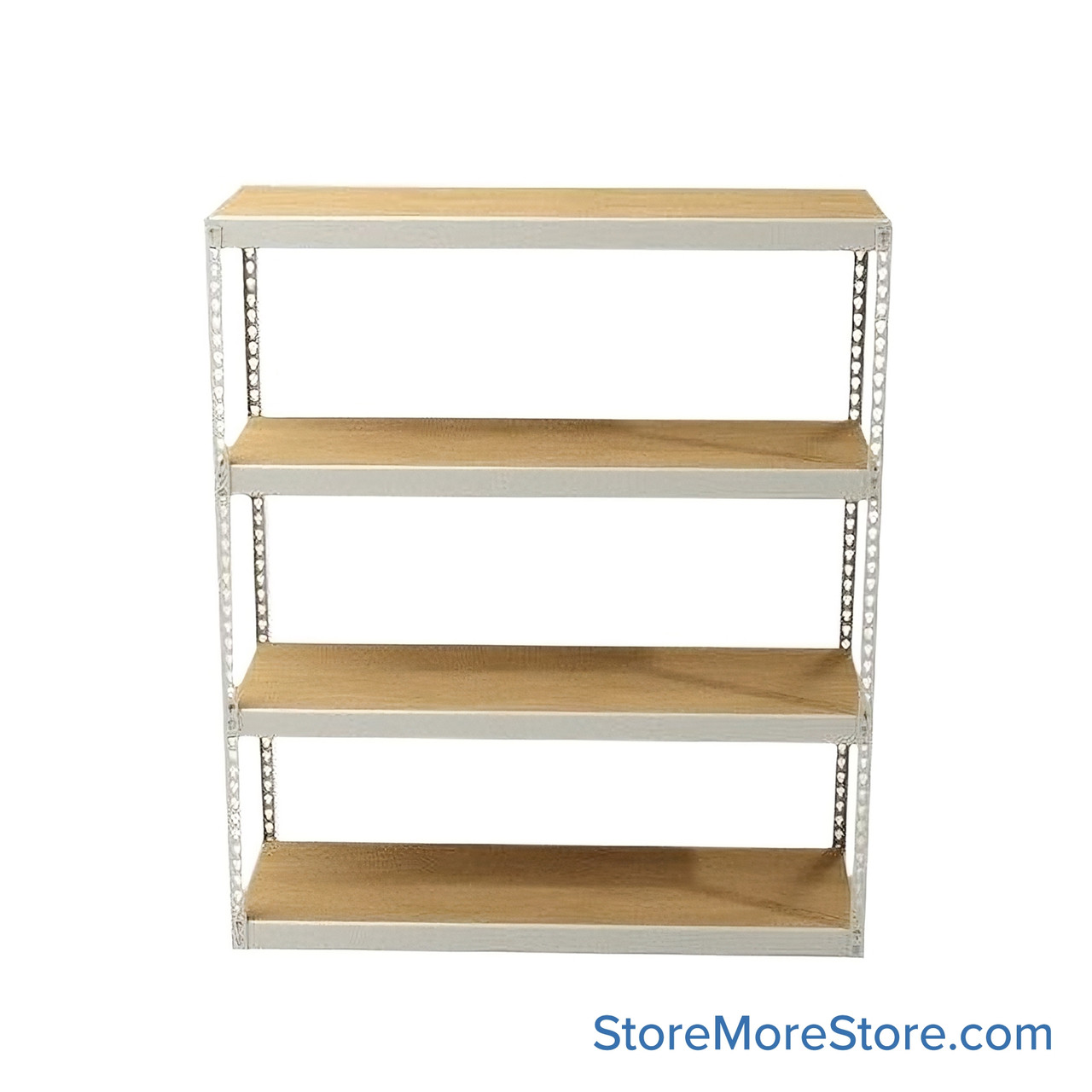 Bulk Storage Racks, 72" W x 36" D x 84" H, Channel Beam, Particle Board Decking