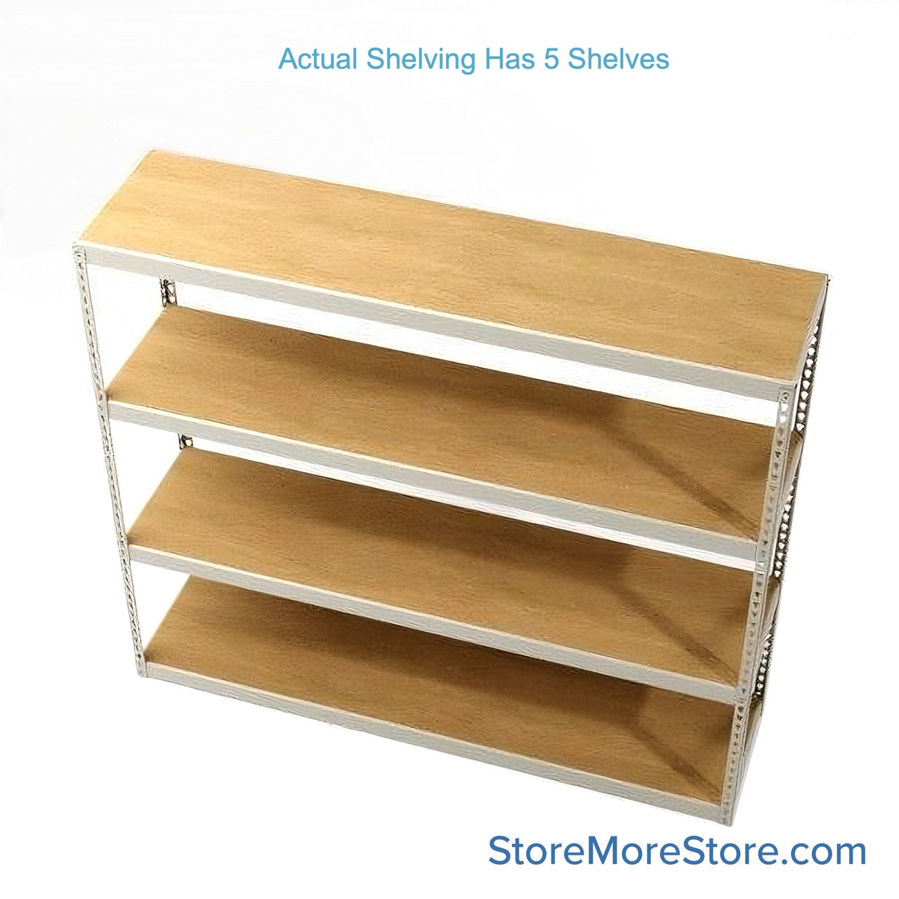 Bulk Storage Racks, 96" W x 48" D x 120" H, Angle Beam, Particle Board Decking