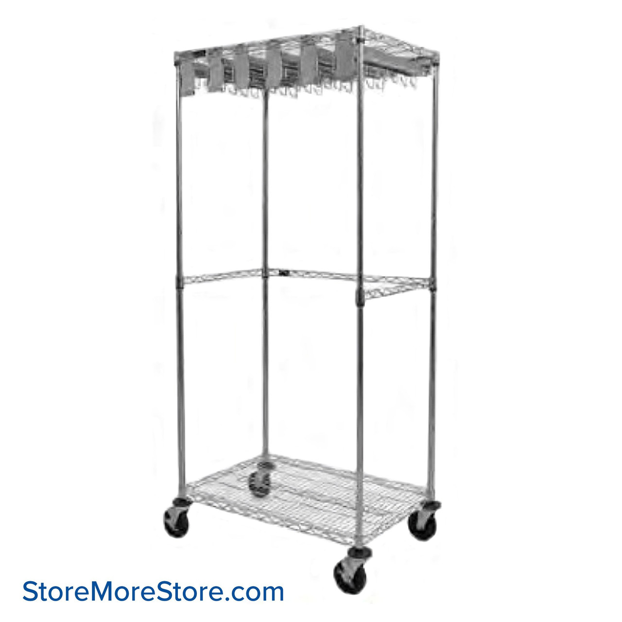 Catheter Storage Cart, 60" W x 18" D