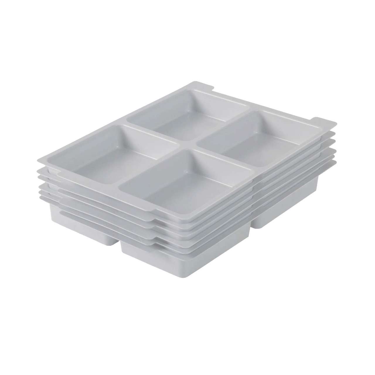 Shallow Tray Inserts, 4 Equal Compartments