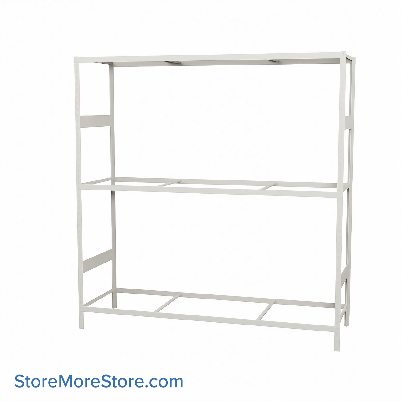 Wide Span Shelving, 72" W x 24" D x 75" H, Open - Starter, Medium-Duty (14-Gauge), No Decking, 3 Adjustable Levels