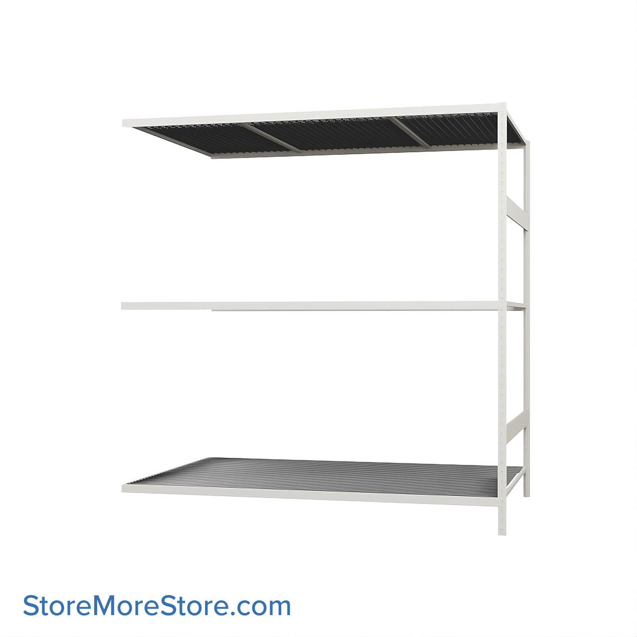 Wide Span Shelving, 72" W x 48" D x 75" H, Open - Adder, Medium-Duty (14-Gauge), Wire, 3 Adjustable Levels