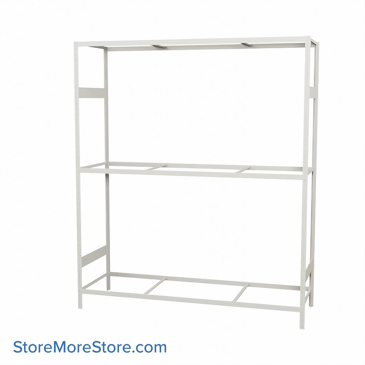 Wide Span Shelving, 72" W x 24" D x 87" H, Open - Starter, Medium-Duty (14-Gauge), No Decking, 3 Adjustable Levels